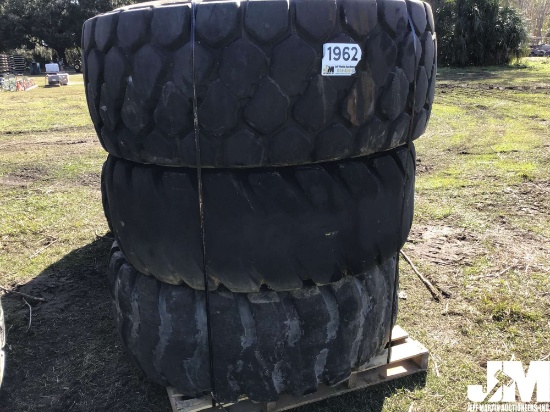 QTY OF (3) 23.5R25 TIRES