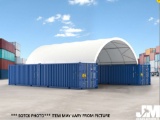 (UNUSED) 2020 GOLDEN MOUNT PE DOME CONTAINER SHELTER, MODEL C2040-300GSM,
