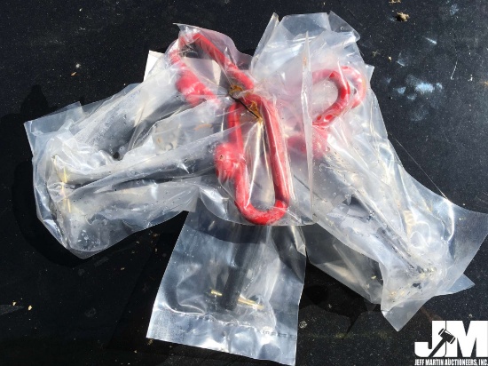 LOTS OF (5) RED HANDLE HITCH PINS 5/8"