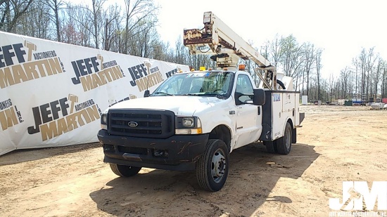 2002 FORD F-450XL SUPER DUTY VIN: 1FDXF46FX2EA48865 S/A BUCKET TRUCK