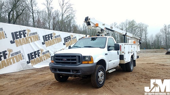 2000 FORD F-450XL SUPER DUTY VIN: 3FDXF46F7YMA24252 S/A BUCKET TRUCK