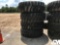 QTY OF (4) GOODYEAR 21.00-25 TIRES ON STEEL RIMS