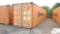 40' SHIPPING CONTAINER, SN: HLXU5028743
