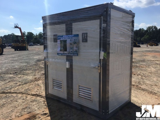 (UNUSED) BASTONE 110V, 2 STALL, PORTABLE RESTROOM W/SINK