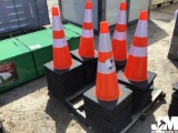(UNUSED) QTY OF (50) 28”...... ORANGE SAFETY CONES