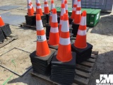 (UNUSED) QTY OF (50) 28”...... ORANGE SAFETY CONES