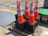 (UNUSED) QTY OF (50) 28”...... ORANGE SAFETY CONES
