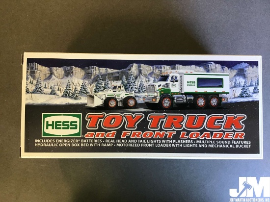2008 HESS TOY TRUCK AND FRONT LOADER