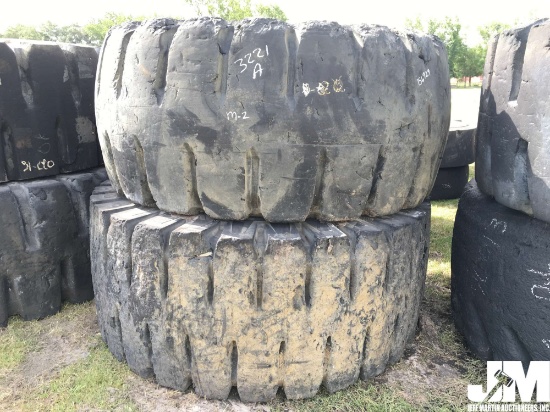 QTY OF (2) HEAVY EQUIPMENT TIRES