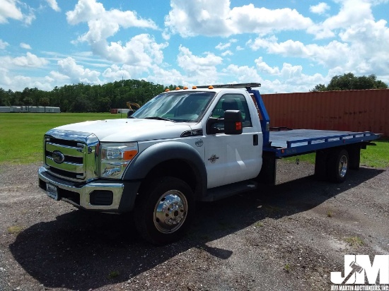 2015 FORD F550SD SINGLE AXLE ROLLBACK TRUCK VIN: 1FDUF5GT0FEB16285