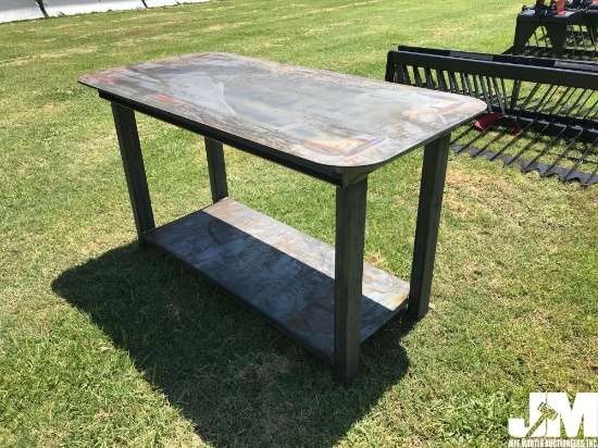 (UNUSED) 30"X57" HEAVY DUTY WELDING SHOP TABLE