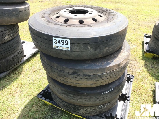 QTY OF (4) MISC TIRES, TO FIT TRUCK TRACTOR