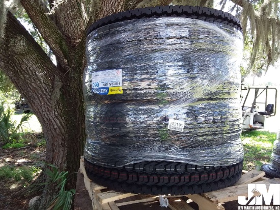 (UNUSED) QTY OF (4) AMBERSTONE 11R22.5-16PR TIRES, REGROOVABLE ALL STEEL
