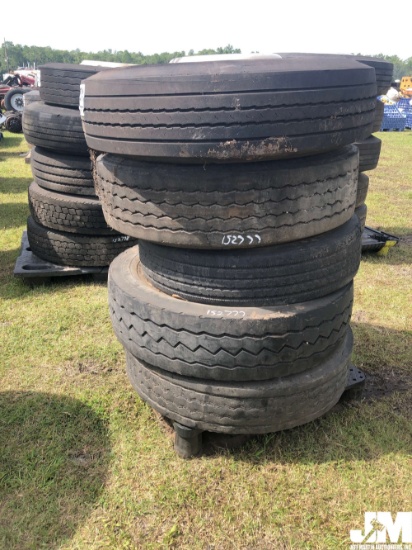 (5) TIRES OF VARIES SIZES ON RIMS