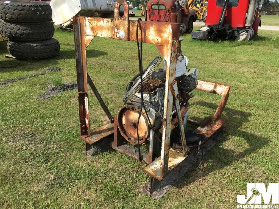STATIONARY POWER UNIT, JOHN DEERE DIESEL ENG, HOUR METER READS: