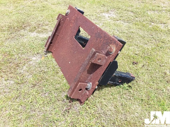 HOMEMADE SKID STEER ATTACHMENT PLATE, TO FIT FARM TRACTOR