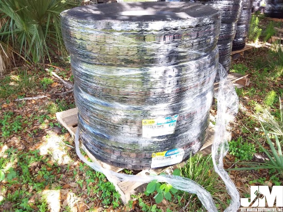 (UNUSED) QTY OF (4) AMBERSTONE 11R22.5-16PR TIRES, REGROOVABLE ALL STEEL