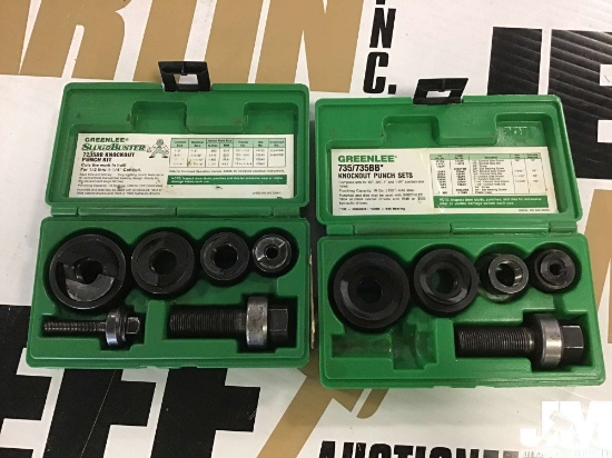 QTY OF (2) GREENLEE KNOCKOUT PUNCH KITS, MODELS 7235BB, 735/735BB