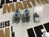 (UNUSED) QTY OF (2) SMC CLAMP CYLINDERS