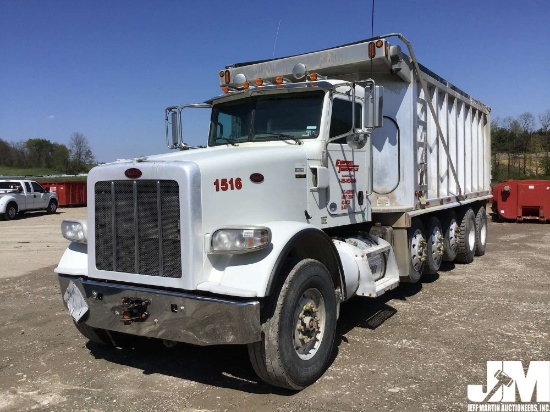 2014 PETERBILT 367 QUINT AXLE DUMP TRUCK VIN: 1NPTX4EX0ED228028