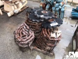 PALLET OF DRIVE CHAINS AND SPROCKETS