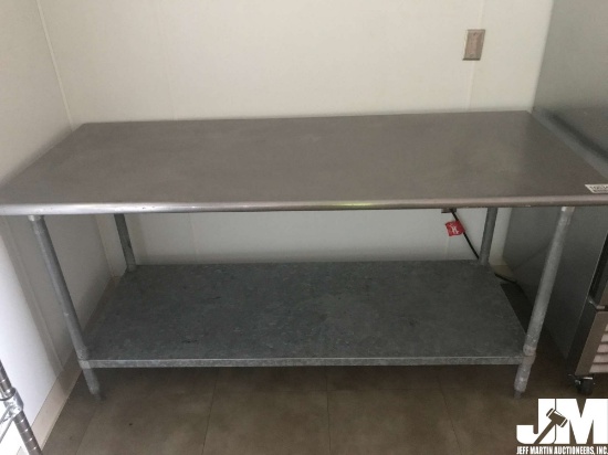 6' METAL FOOD PREP TABLE