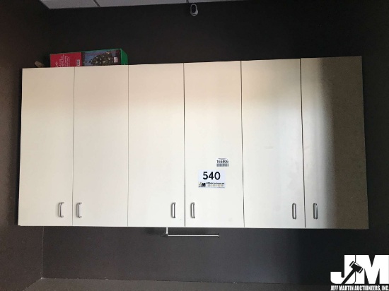 WALL MOUNTED CABINETS, ***BUYER RESPONSIBLE FOR DISMANTLING & REMOVAL***