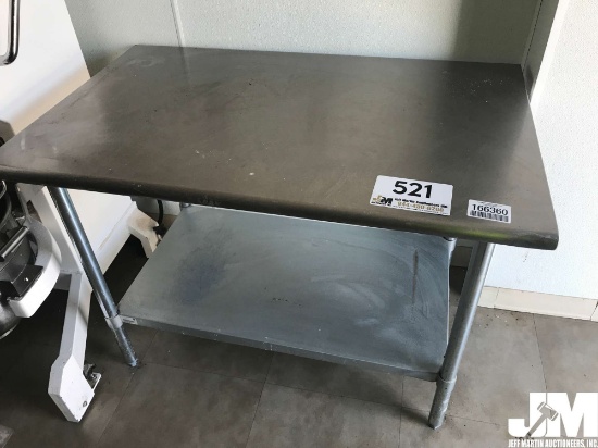 48" METAL FOOD PREP TABLE