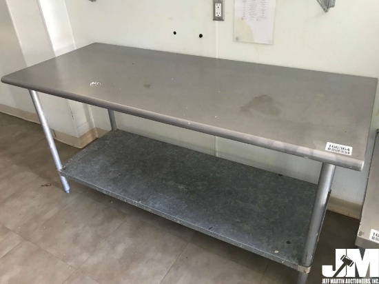 72" METAL FOOD PREP TABLE