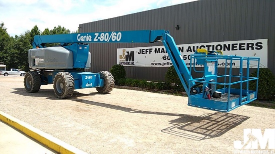 2010 GENIE Z80/60 80' 4X4 ARTICULATED BOOM LIFT SN: Z8010-2617