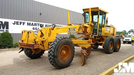 2000 DEERE 670CH MOTORGRADER SN: DW670CH576741