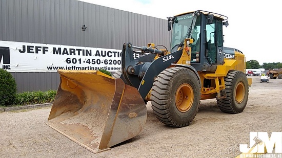 2012 DEERE 524K WHEEL LOADER SN: 1DW524KZECE647199