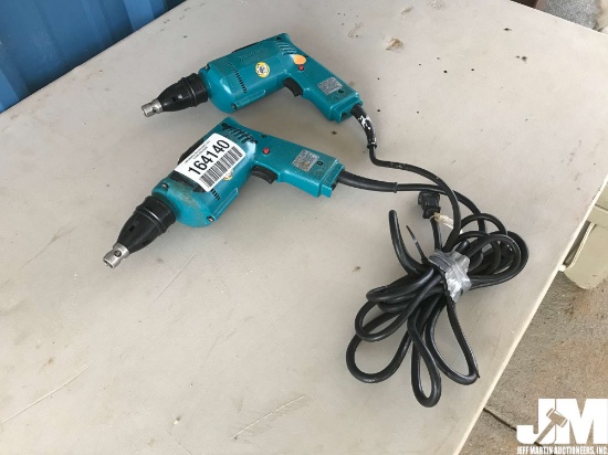 QTY OF (2) MAKITA SHEETROCK ELECTRIC SCREW GUNS