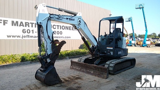 2017 BOBCAT E45 MINI EXCAVATOR SN: B2VY13028