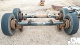 QTY OF (2) TRAILER AXLES COMPLETE WITH SPRINGS, BRAKES, AND