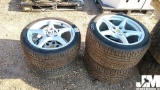 (4) CONTINENTAL EXTREME CONTACT TIRES, (2) 235/40ZR18 TIRES ON 8