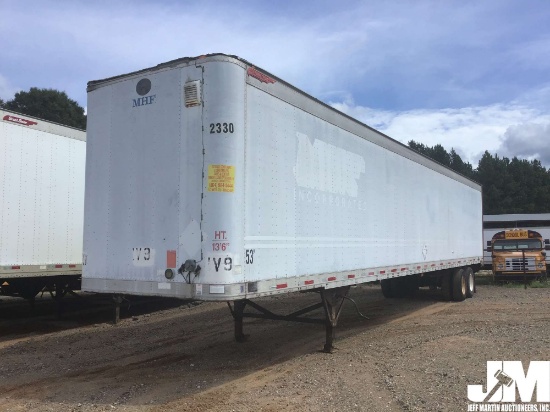 1995 GREAT DANE 53'X102" VAN TRAILER VIN: 1GRAA0626SB033124