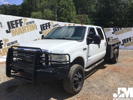 2006 FORD F-350 XLT SD VIN: 1FDWW37PX6EC32433 CREW CAB 4X4 FLATBED