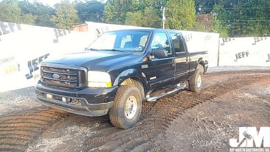 2003 FORD F-250 CREW CAB 4X4 3/4 TON PICKUP VIN: 1FTNW21P33ED54551