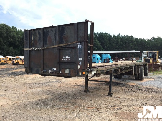 1990 FONTAINE TRAILER CO. 48'X96" STEEL FLATBED VIN: 13N145304L1548787
