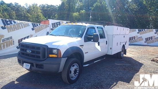 2006 FORD F-550 S/A UTILITY TRUCK VIN: 1FDAW56P16EC95394