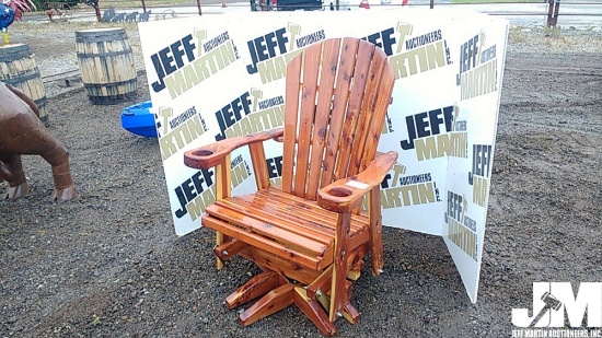 RED CEDAR GLIDER CHAIR