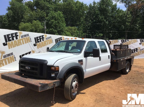 2010 FORD F-550XL SD VIN: 1FDAW5GR8AEA67269 CREW CAB FLATBED