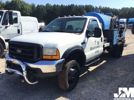 2001 FORD F-450XL SD VIN: 1FDXF46F71EA29205 SINGLE AXLE VACUUM TRUCK