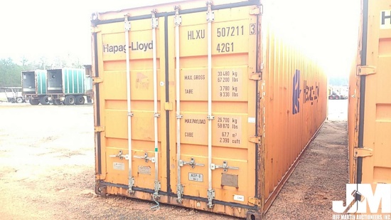 40' SHIPPING CONTAINER, SN: HLXU5072113