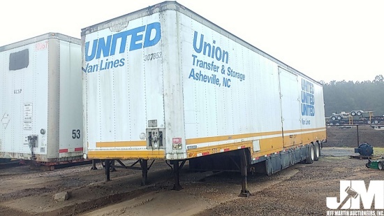 1989 KENTUCKY MANUFACTURING CO./ KENTUCKY TRAILER/ KENTUCKY TRAILER TECH 53'X102" VAN TRAILER VIN: 1