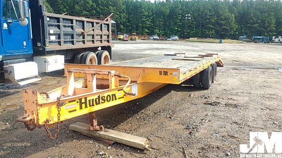 1997 HUDSON TAG A LONG EQUIPMENT TRAILER 10 TON VIN: 10HHTD1D2V1000351