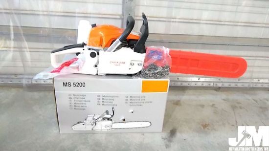 GAS POWERED CHAINSAW, 20" BAR