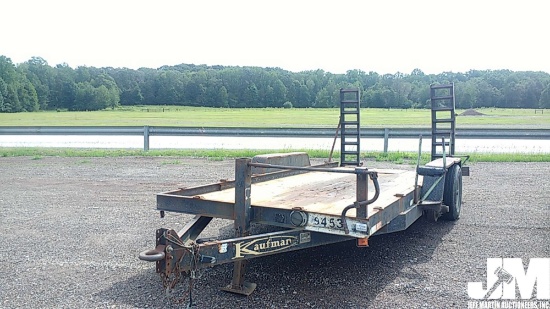 2005 KAUFMAN SSW EQUIPMENT TRAILER 7'X16' VIN: 15XFS16265L001803