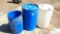 QTY OF (3) PLASTIC DRUMS